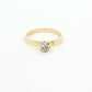 Yellow Gold Solitaire Diamond Ring
