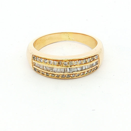 Yellow Gold Diamond Band Ring