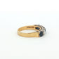 Yellow & White Gold Sapphire & Diamond Ring
