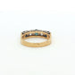 Yellow & White Gold Sapphire & Diamond Ring