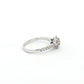 White Gold 21-Stone Diamond Cluster Ring