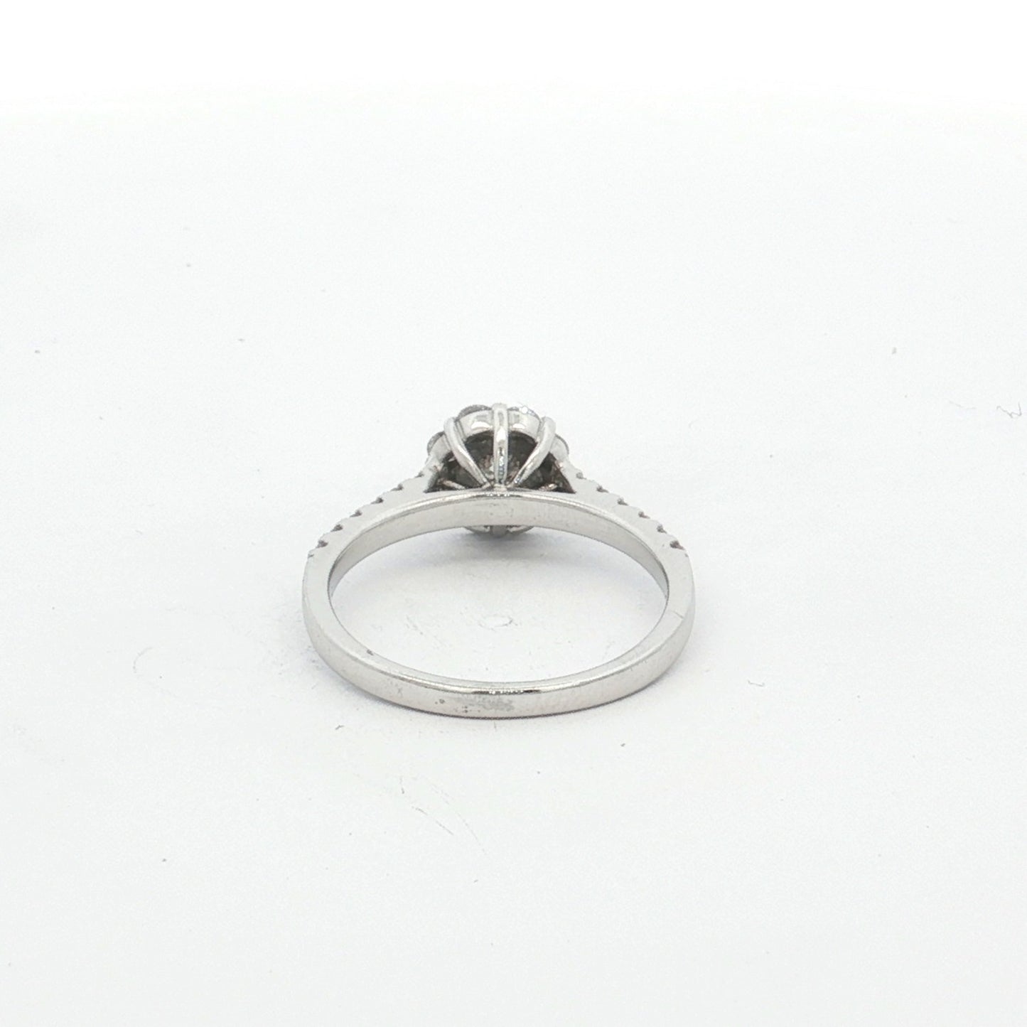White Gold 21-Stone Diamond Cluster Ring
