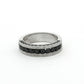 White Gold Black Diamond Band Ring