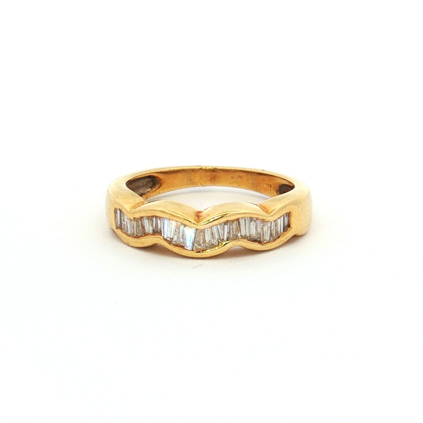 Yellow Gold Diamond Baguette Ring