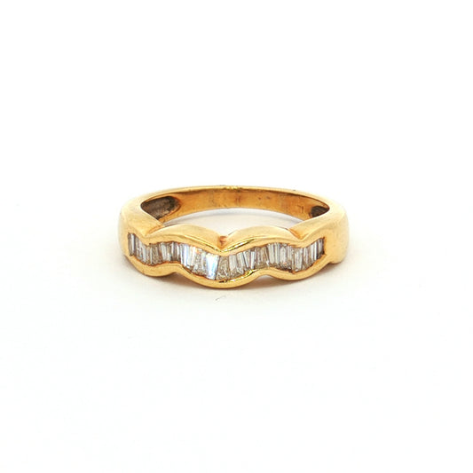 Yellow Gold Diamond Baguette Ring