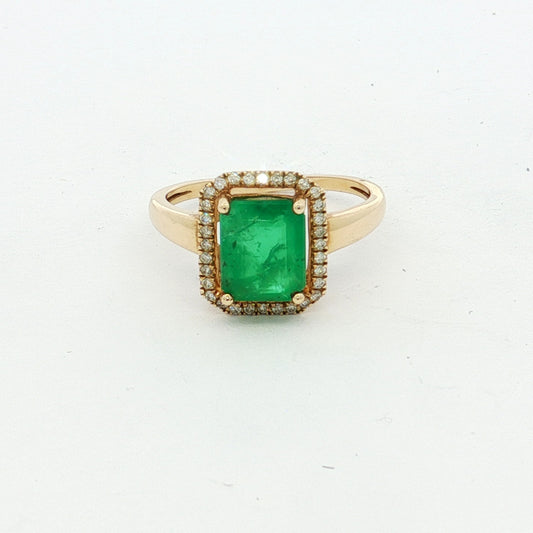 Yellow Gold Emerald Dress Ring