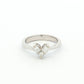 White Gold Heart Diamond Ring