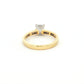 Elegant 0.50ct Princess Cut Yellow & White Gold Diamond Ring