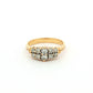 Yellow Gold Multi-Stone Diamond Cluster Ring