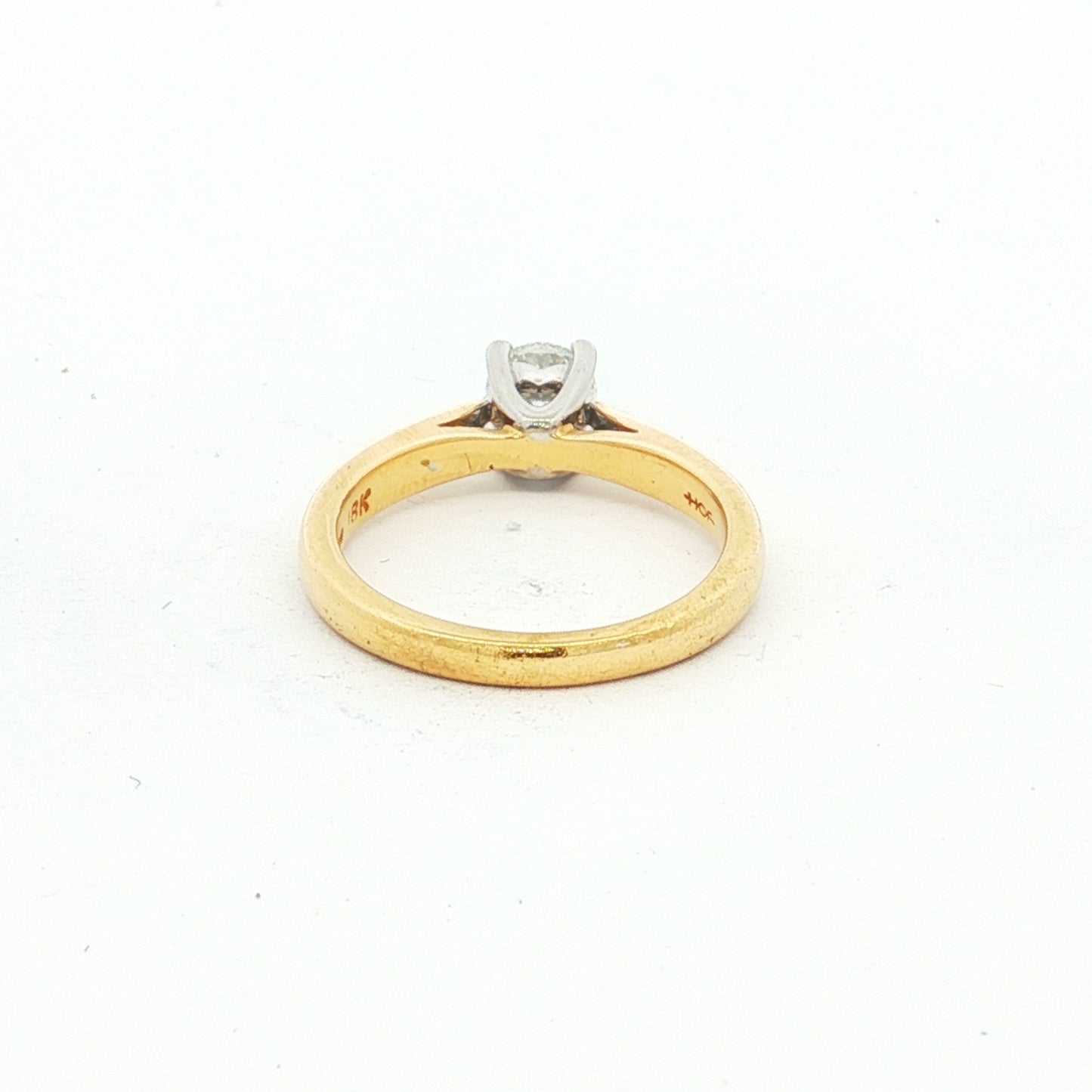 Yellow Gold Hearts on Fire Diamond Ring