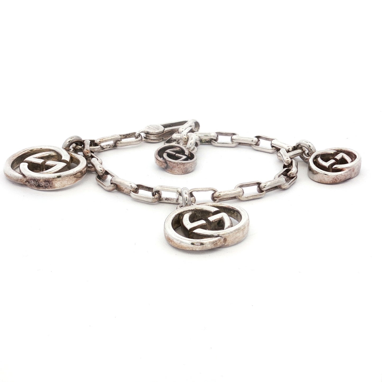Gucci Interlocking G Charm Silver Bracelet