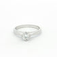 White Gold Round Brilliant Cut Diamond Solitaire Ring