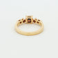 Yellow Gold Diamond Cushion-Cut Ring