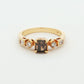 Yellow Gold Diamond Cushion-Cut Ring