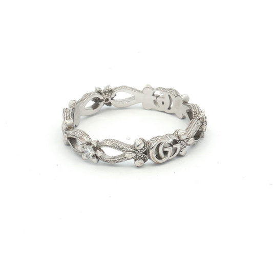 Gucci Interlocking G 18ct White Gold Diamond Ring