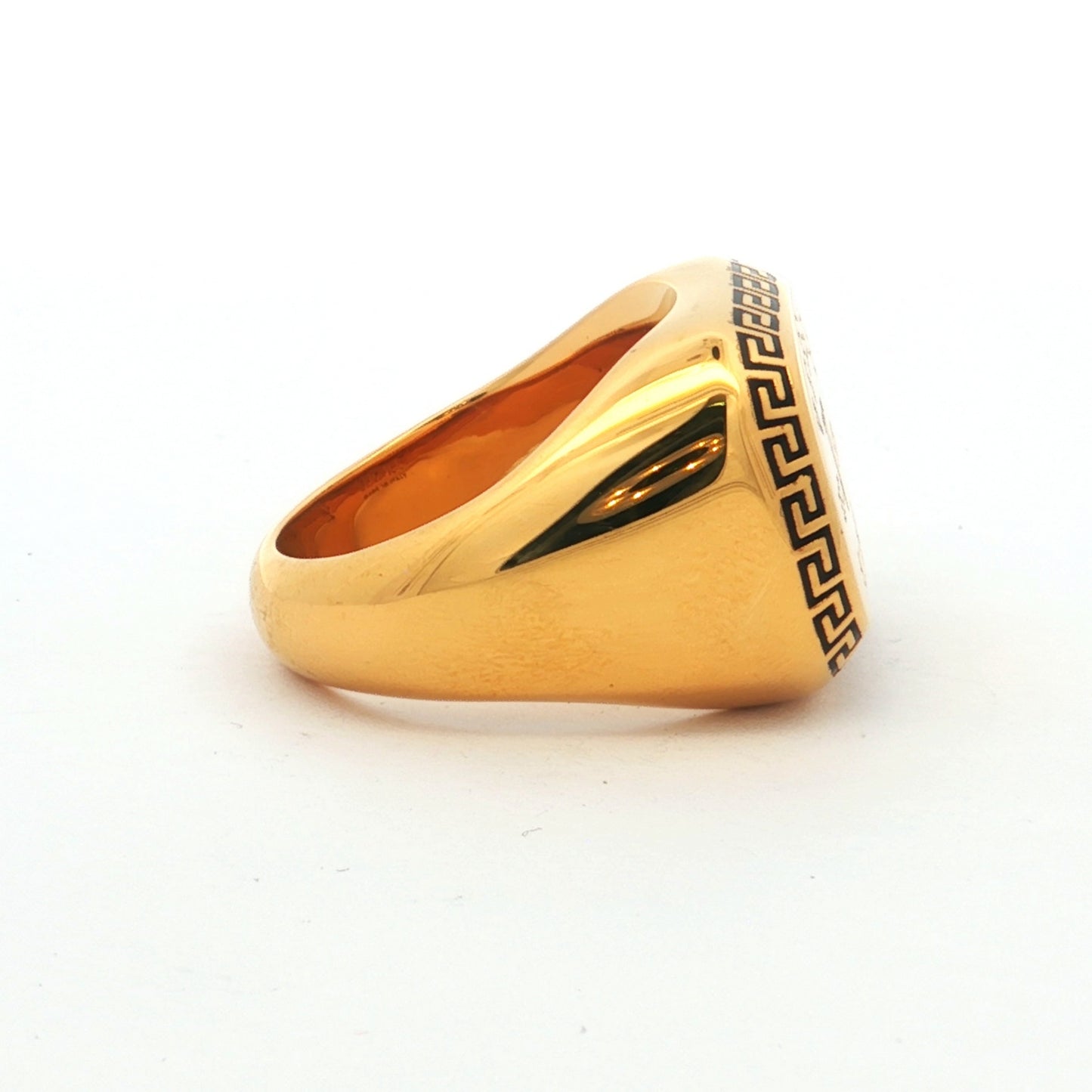 Versace Gold Milano Est. 1978 Signet Ring