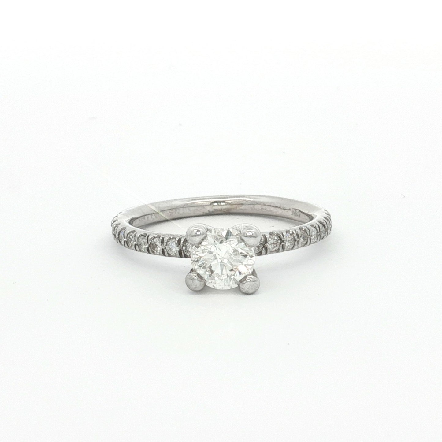White Gold 0.50ct Round Brilliant Diamond Engagement Ring