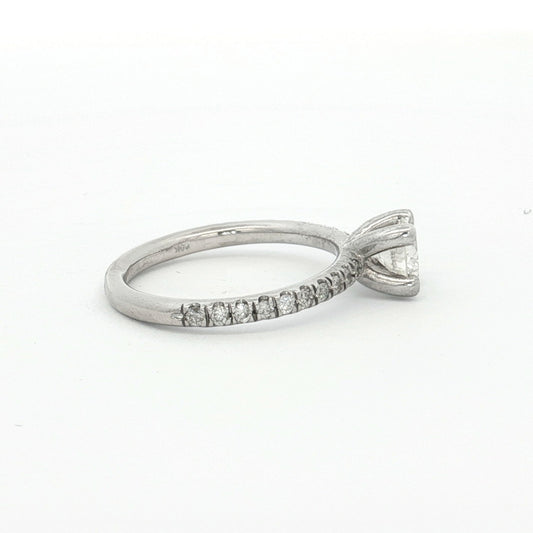 White Gold 0.50ct Round Brilliant Diamond Engagement Ring