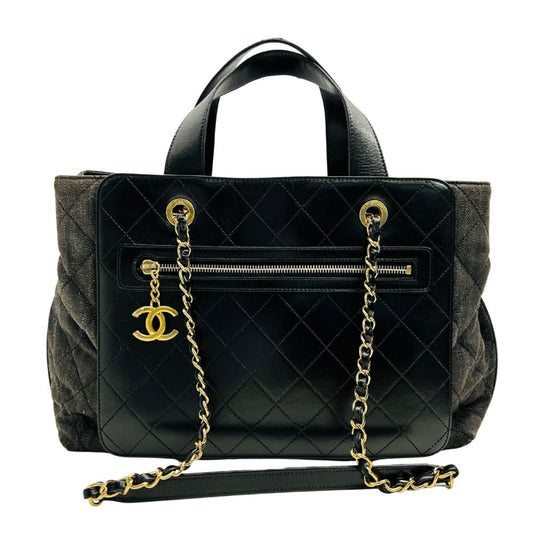Chanel Denim Calfskin Quilted Tote image 0