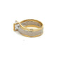 18ct Yellow &amp; White Gold 1.20ct Diamond V-Channel Set Two Tone Ring image 3