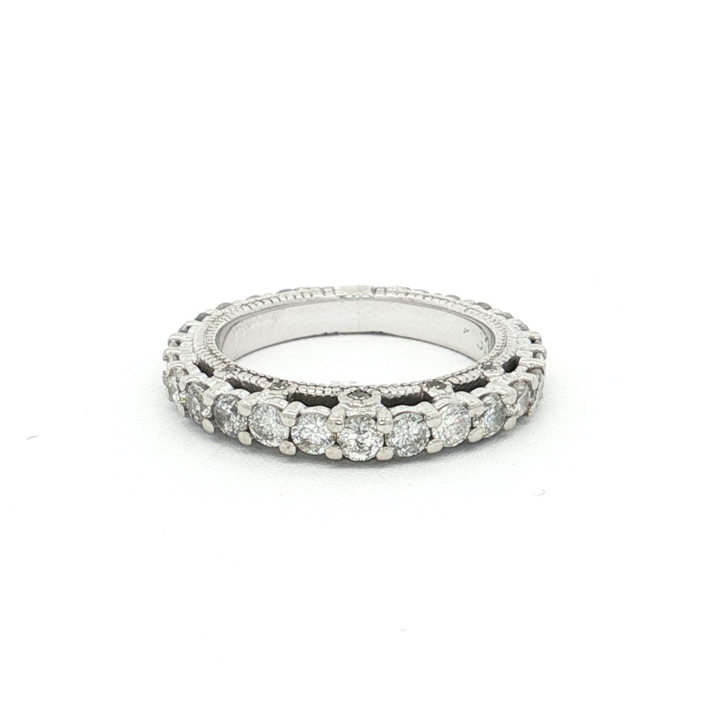 White Gold 35-Stone Diamond Ring