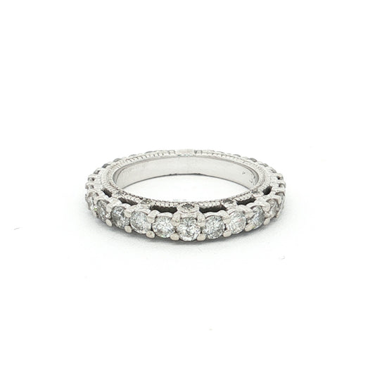 White Gold 35-Stone Diamond Ring