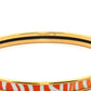 Hermès Enamel Zebra Print Gold Bangle