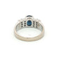 18ct White Gold Sapphire Diamond Ring