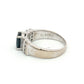 18ct White Gold Sapphire Diamond Ring