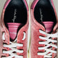 Salvatore Ferragamo Burgundy Low Top Sneakers image 2