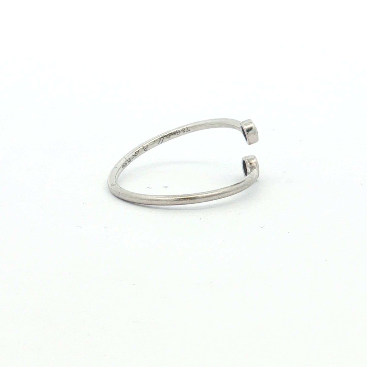 Tiffany & Co. Elsa Peretti Platinum Diamond Open Ring