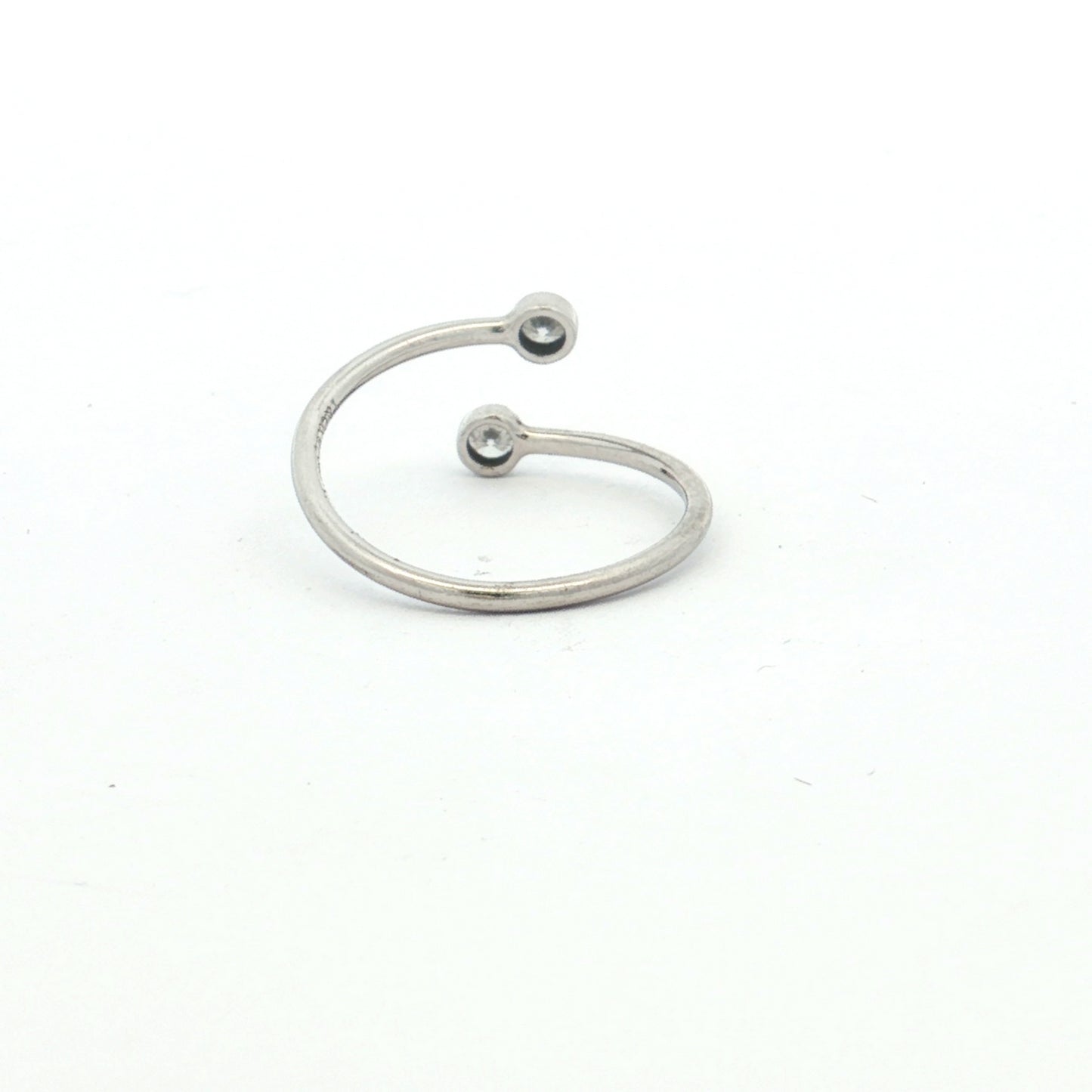 Tiffany & Co. Elsa Peretti Platinum Diamond Open Ring