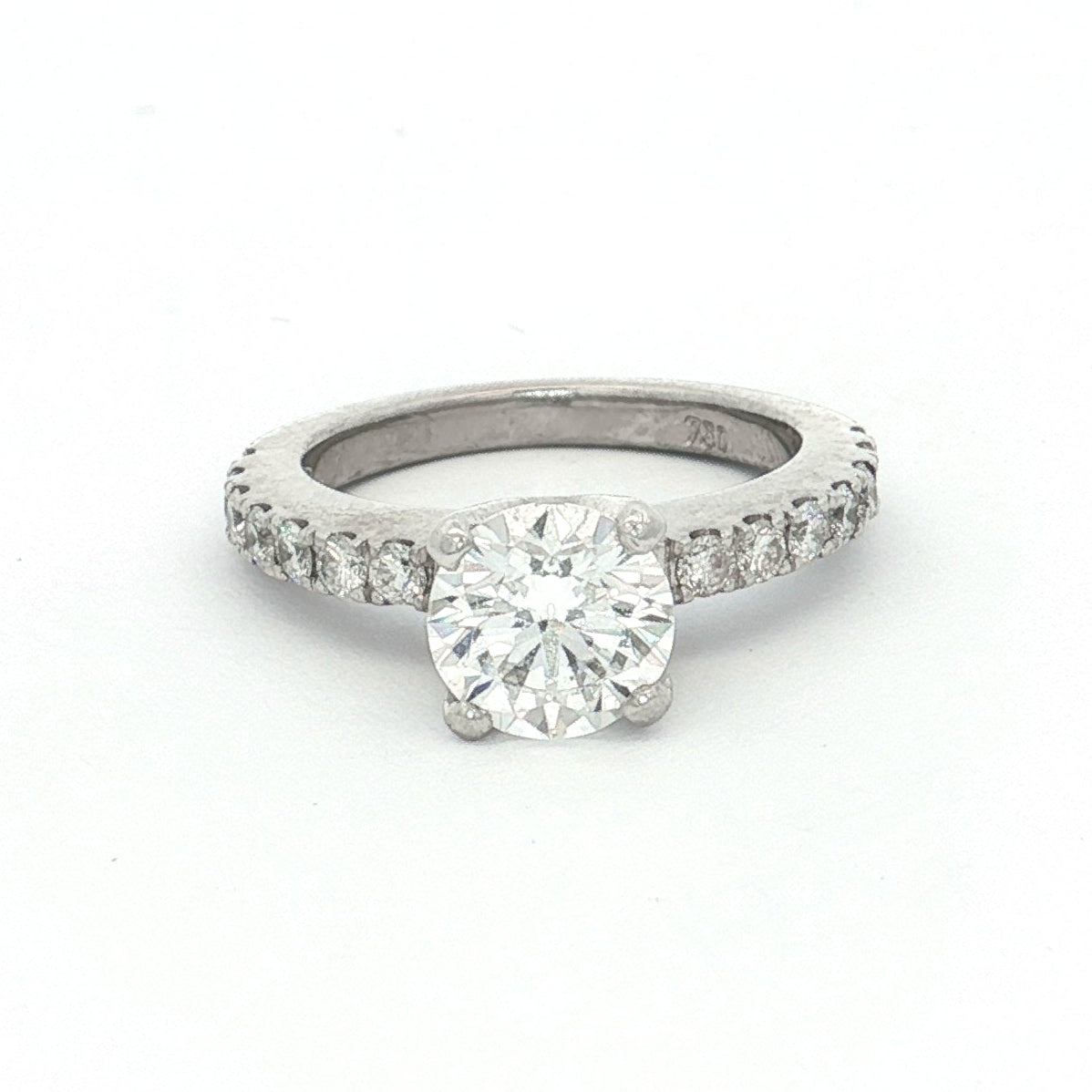 White Gold Diamond Engagement Ring