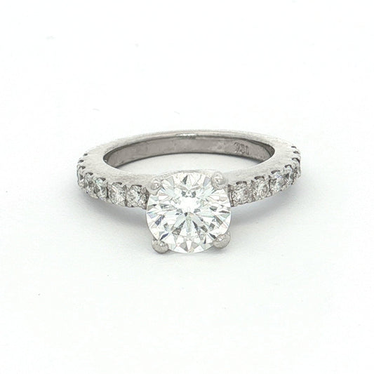 White Gold Diamond Engagement Ring