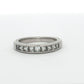 Platinum 0.97ct Princess Diamond Band