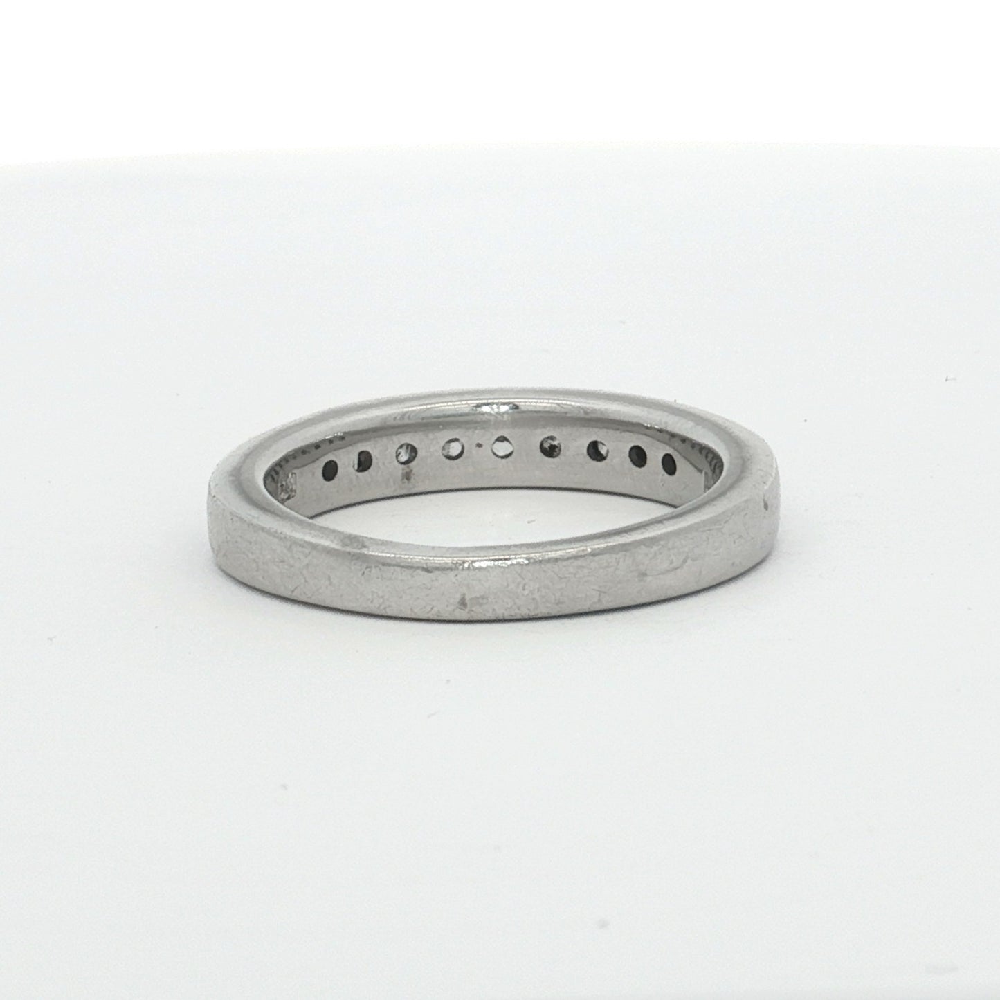 Platinum 0.97ct Princess Diamond Band