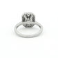 White Gold 1.11ct Illusion Set Diamond Engagement Ring