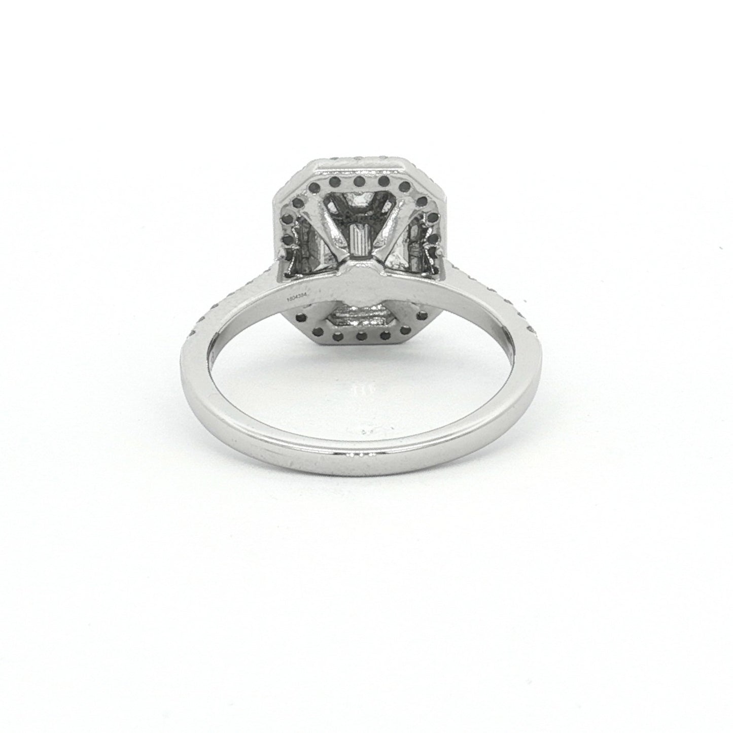 White Gold 1.11ct Illusion Set Diamond Engagement Ring