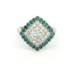 Platinum Diamond Cluster Ring