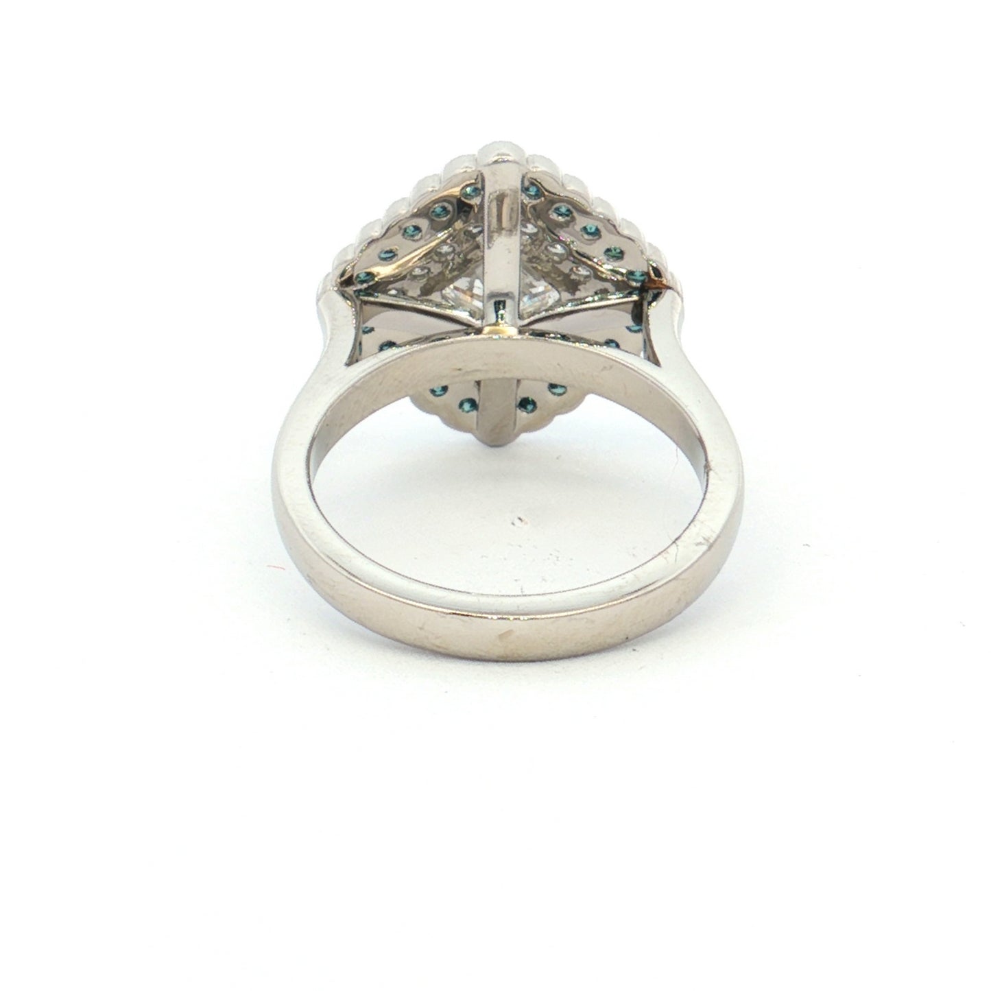 Platinum Diamond Cluster Ring