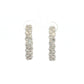 14ct White Gold Diamond Hoop Earrings – 88 Stones