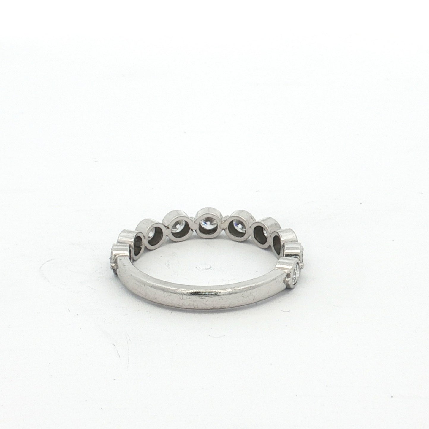 Platinum Ten-Stone Round Brilliant Diamond Band
