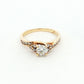 Yellow Gold Diamond Cluster Ring
