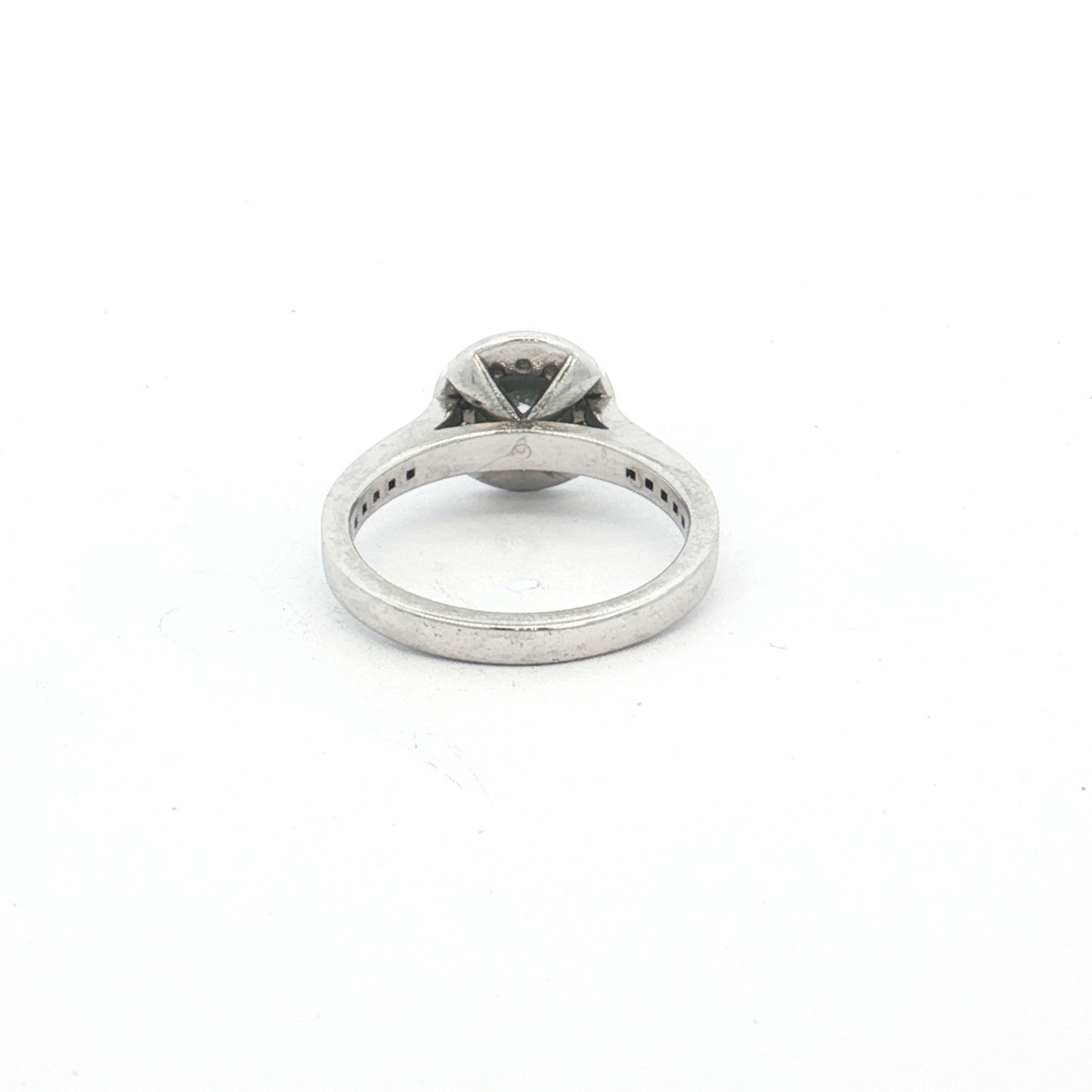 Platinum 1.16ct Diamond Halo Ring
