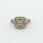 White Gold Diamond Cluster Ring
