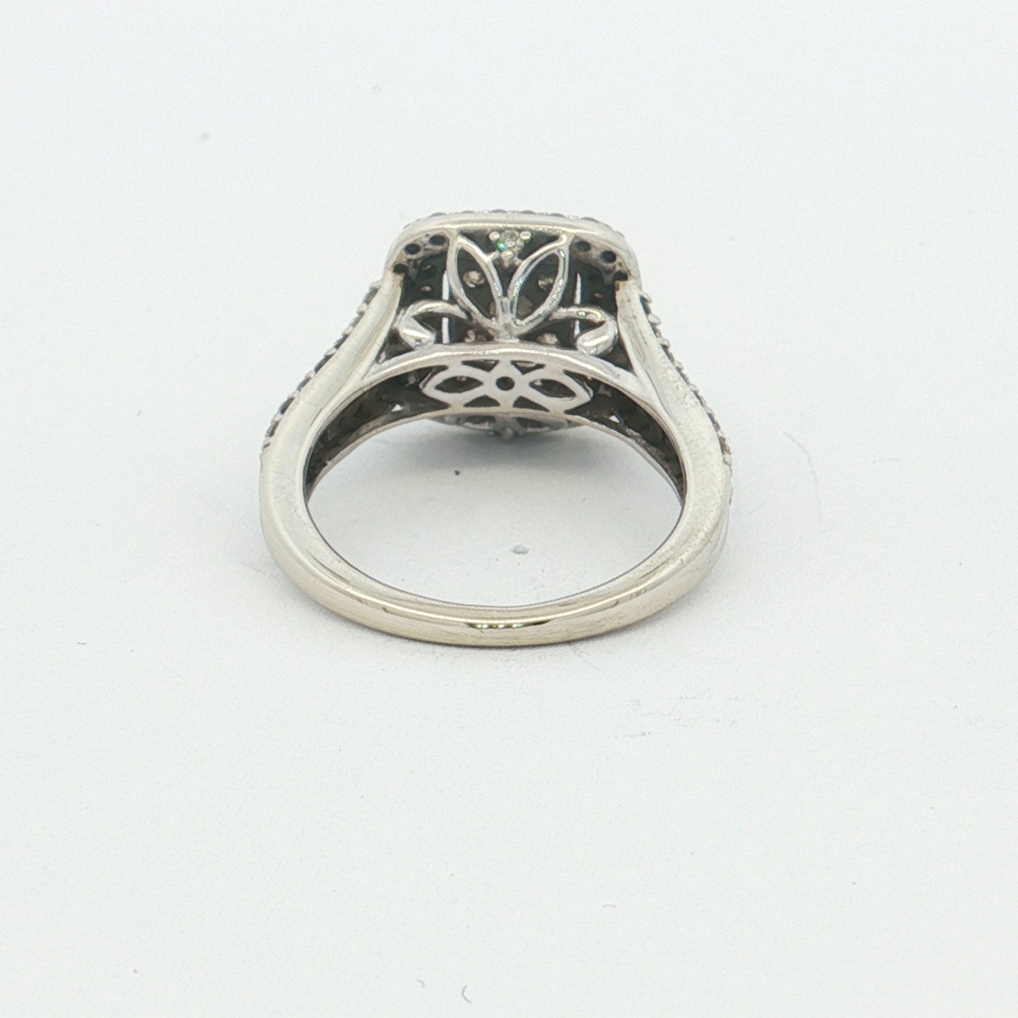White Gold Diamond Cluster Ring