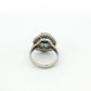 Platinum Sapphire & Diamond Cluster Ring