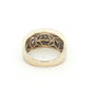 White Gold Princess & Round Brilliant Diamond Cluster Ring