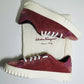 Salvatore Ferragamo Burgundy Low Top Sneakers image 5