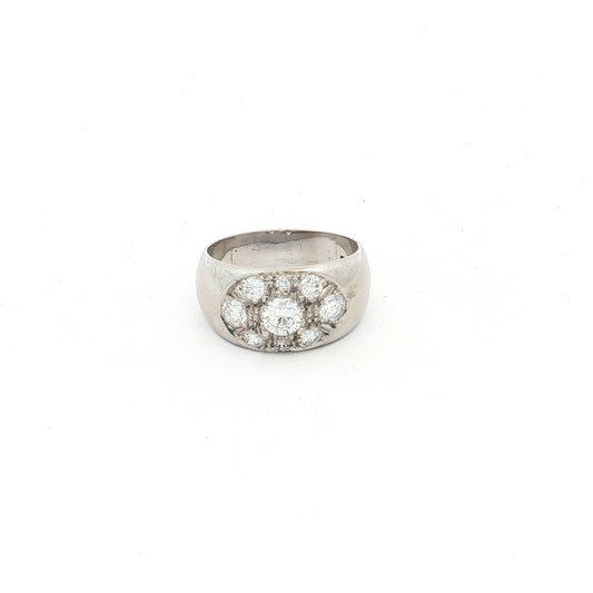 White Gold Diamond Band Ring